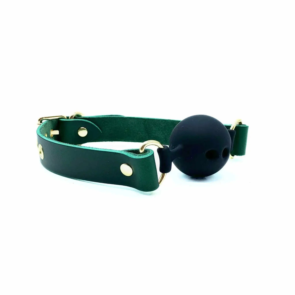 Lulexy Mona Luxury Breathable Silicone Ball Gag - Green - Gags