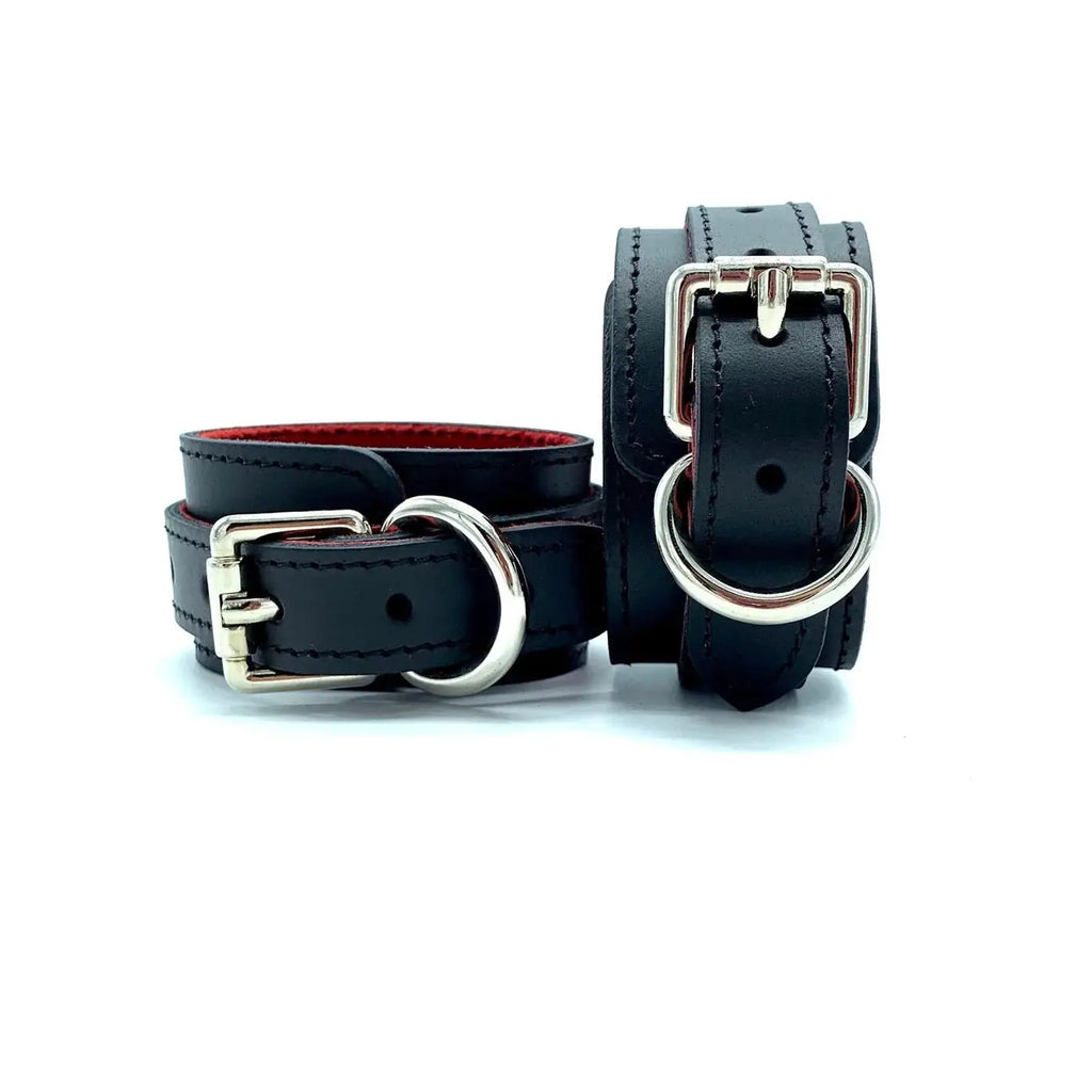 Lulexy Scarlet 7 - Piece Leather Luxury Bondage Set - Black - Restraints