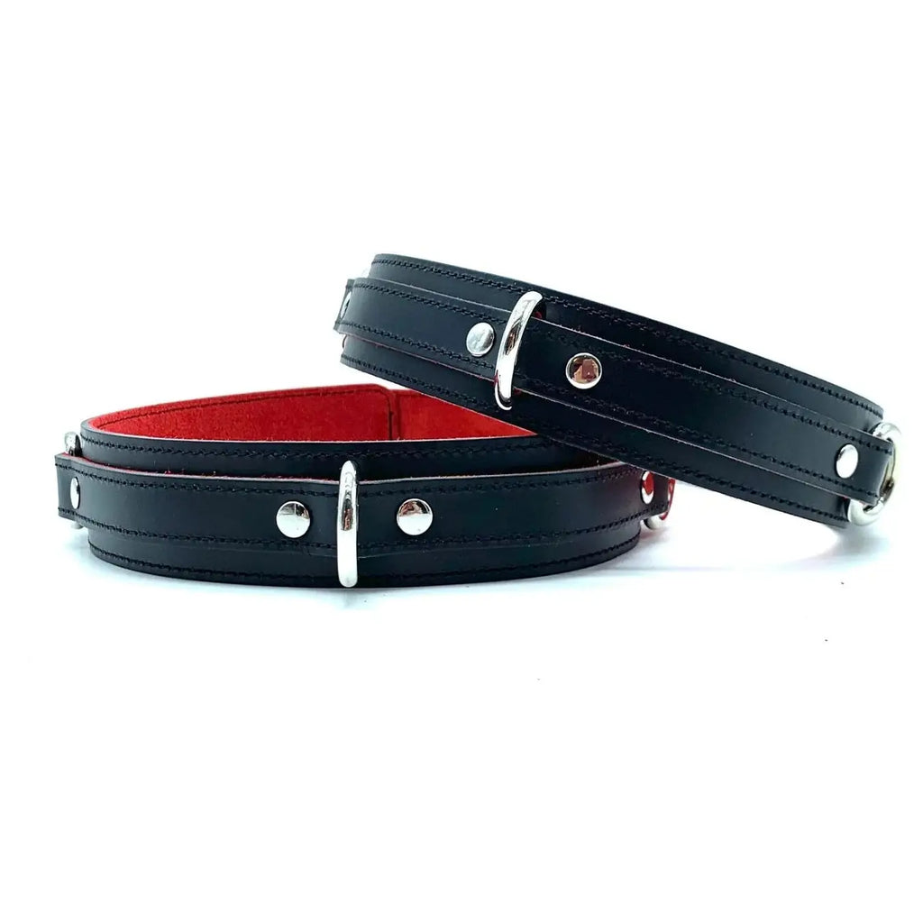 Lulexy Scarlet 7 - Piece Leather Luxury Bondage Set - Black - Restraints