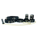 Lulexy Tango 7 - Piece Leather Luxury Bondage Set - Black - Restraints