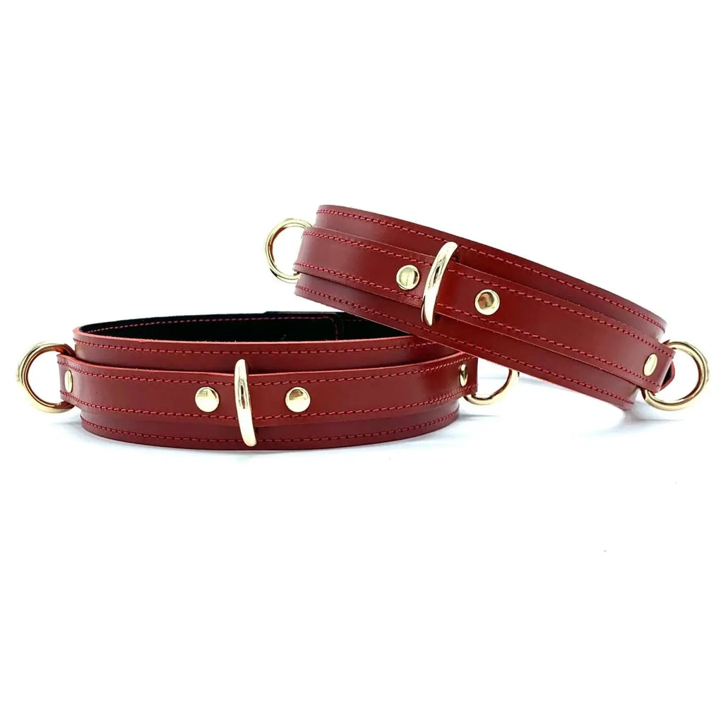 Lulexy Tango 7 - Piece Leather Luxury Bondage Set - Restraints