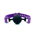 Lulexy Tango Luxury Breathable Silicone Ball Gag - Purple - Gags