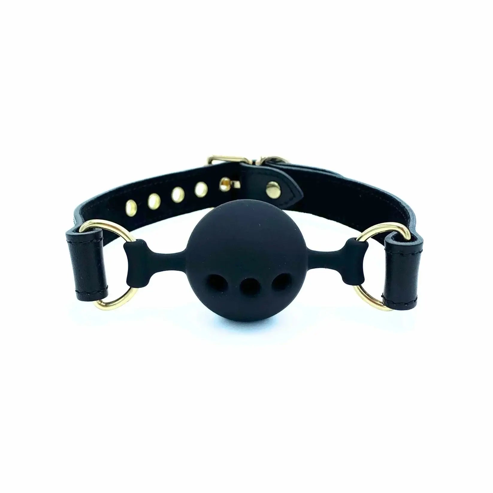 Lulexy Tango Luxury Breathable Silicone Ball Gag - Black - Gags