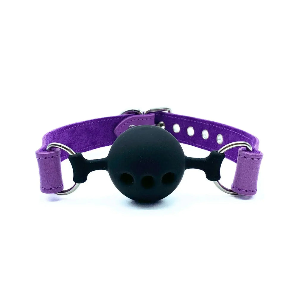Lulexy Tango Luxury Breathable Silicone Ball Gag - Purple - Gags