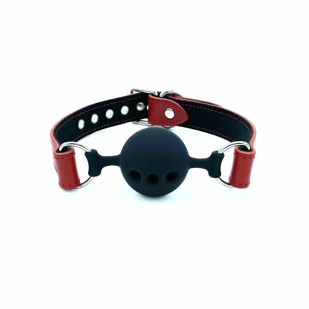 Lulexy Tango Luxury Breathable Silicone Ball Gag - Red - Gags