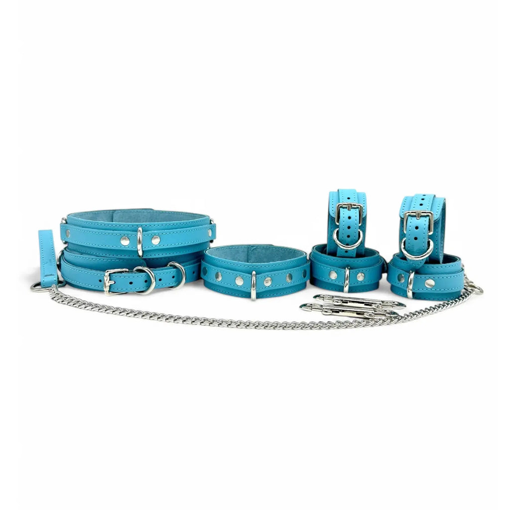 Lulexy Vienna 7 - Piece Leather Luxury Bondage Set - Restraints