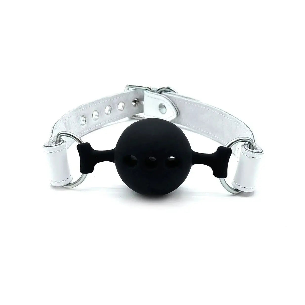 Lulexy Vienna Luxury Breathable Silicone Ball Gag - White - Gags