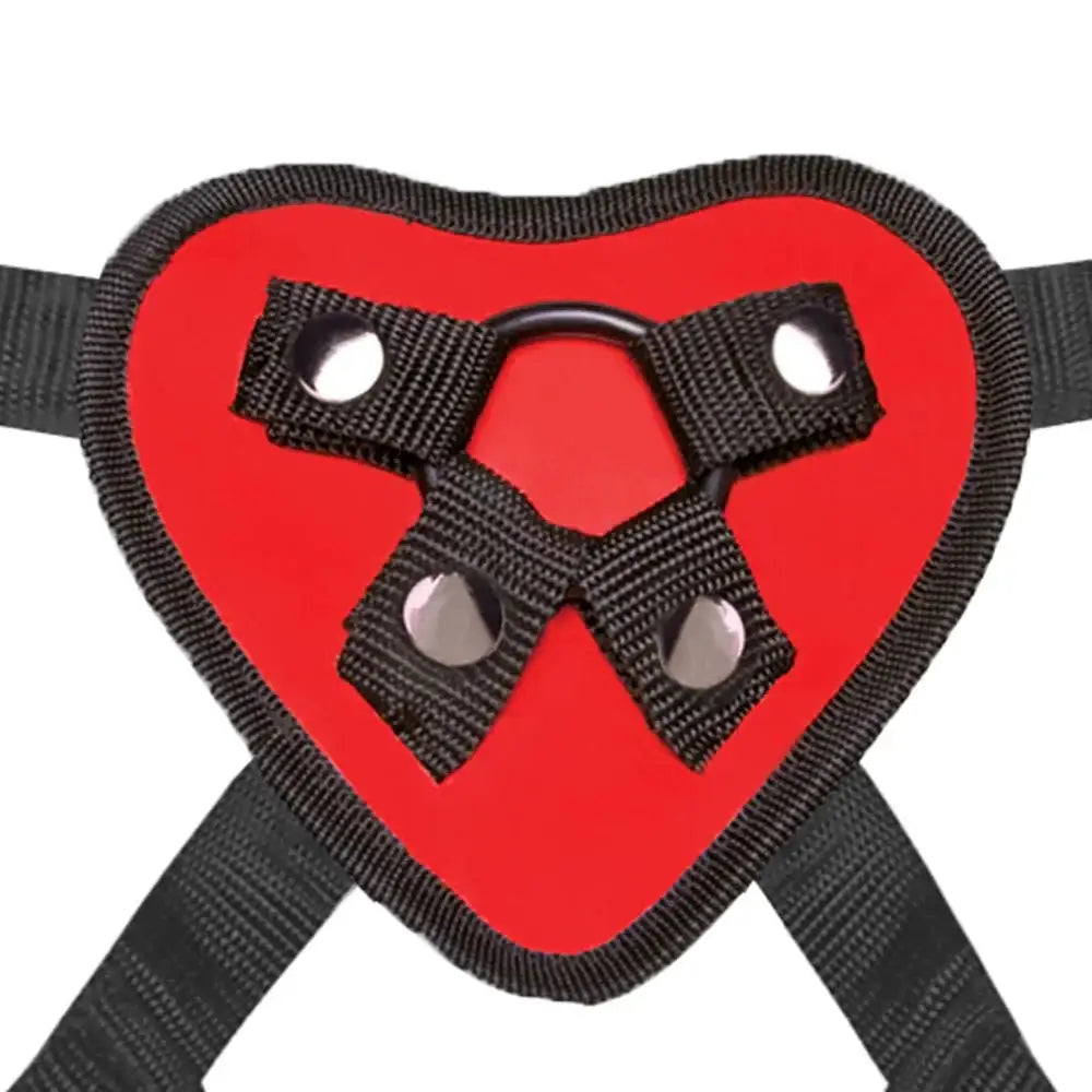 Lux Fetish® Red Heart Strap - On Harness - Rolik®