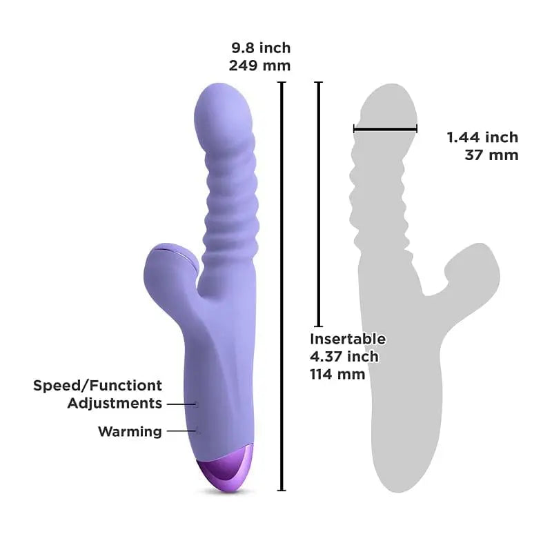 Luxe Nova Thrusting and Throbbing Dual Stimulator - Rolik®