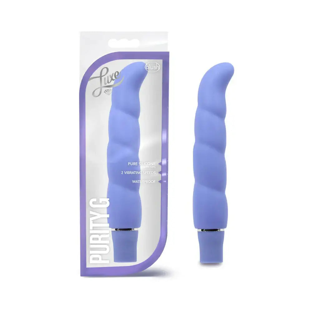 Blush Novelties Luxe Purity G Slimline G-Spot Vibrator Periwinkle Rolik
