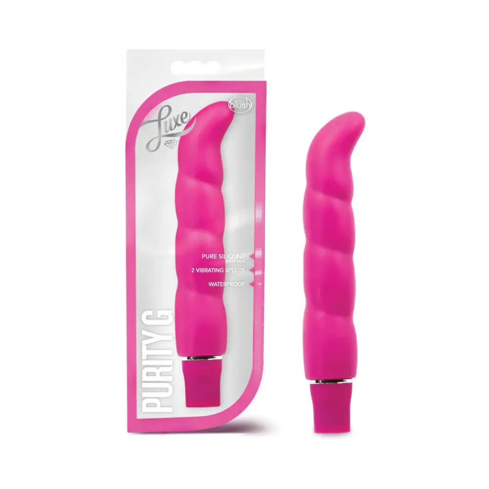 Blush Novelties Luxe Purity G Slimline G-Spot Vibrator Pink Rolik