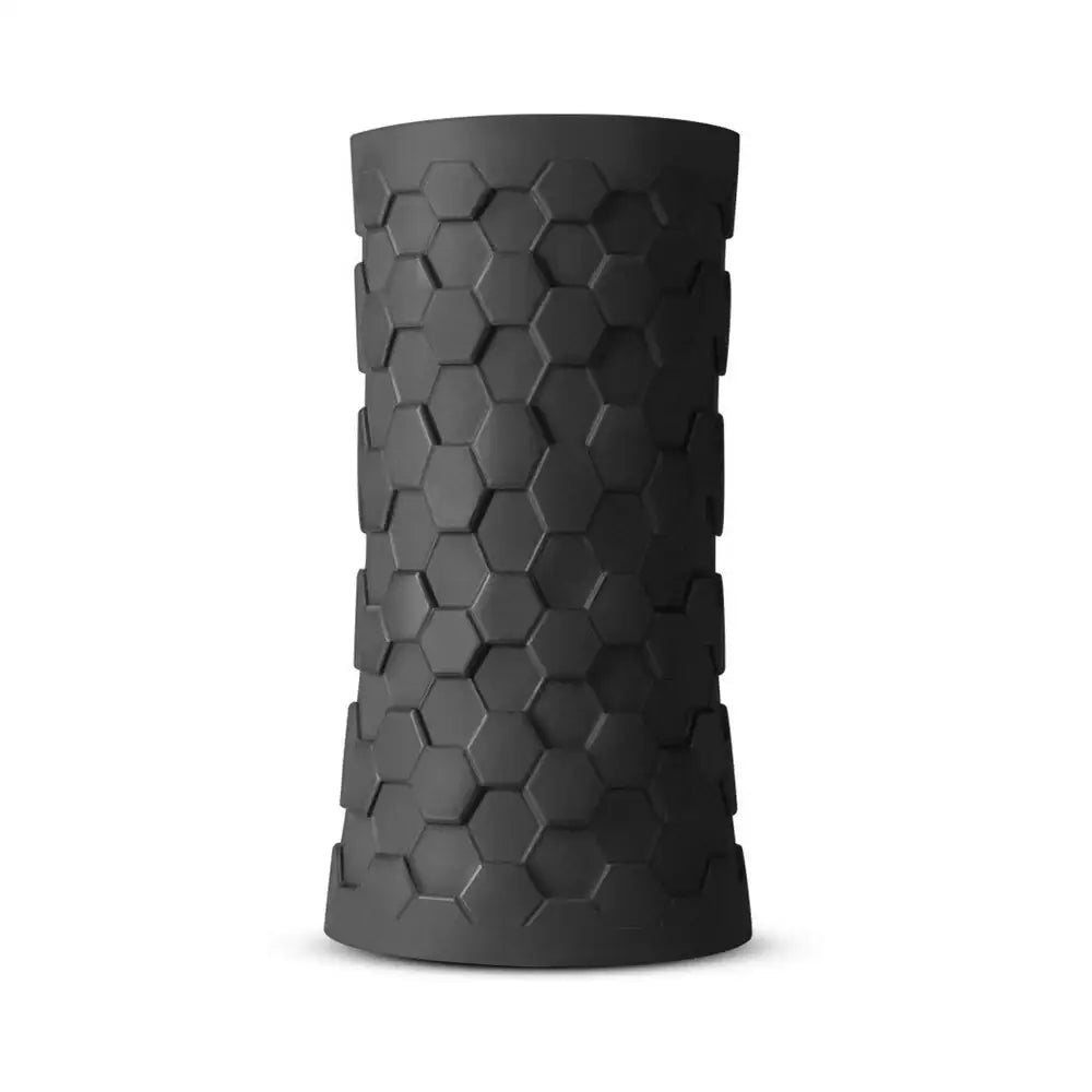 M Elite Platinum Hekx Reusable Silicone Stroker - Black - Masturbator