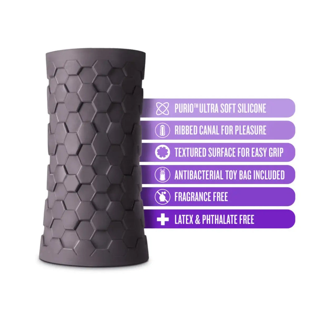 M Elite Platinum Hekx Reusable Silicone Stroker - Rolik®