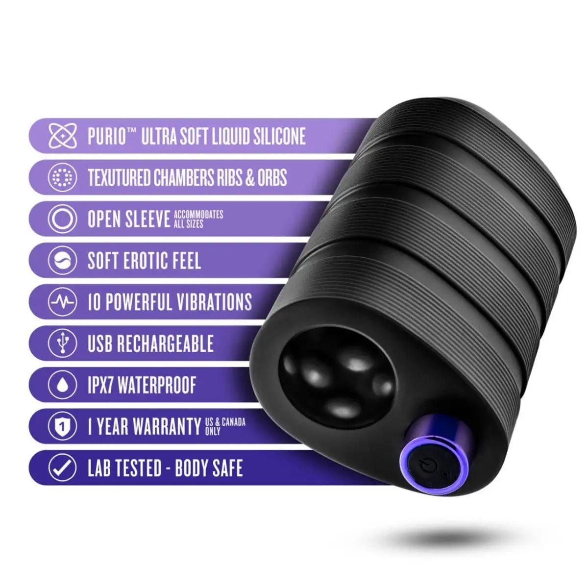 M Elite Platinum Strōk Vibrating Stroker - Rolik®