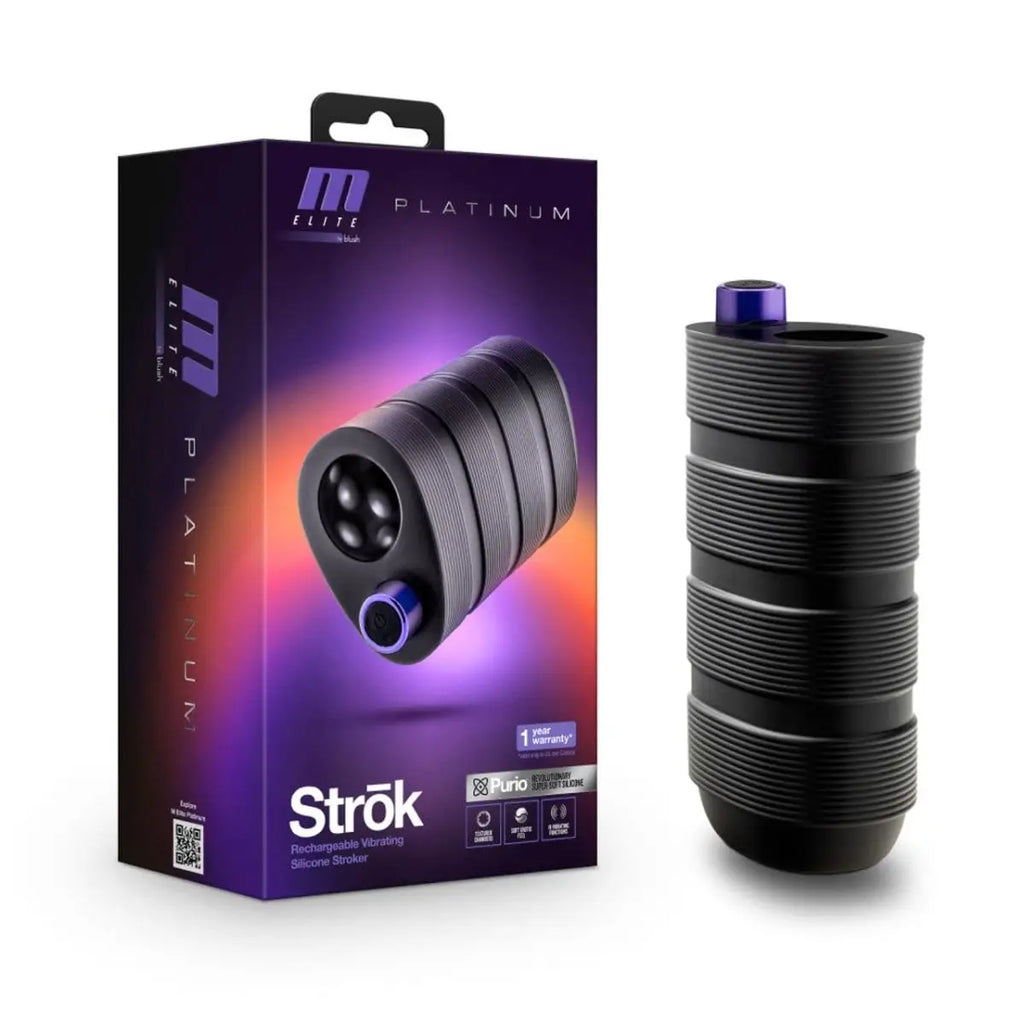 M Elite Platinum Strōk Vibrating Stroker - Rolik®