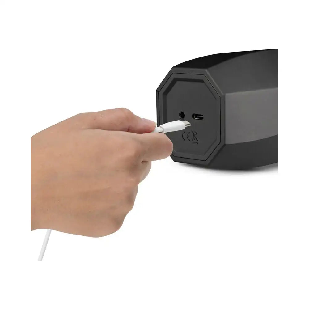 M for Men Storm Vibrating Masturbator - Black