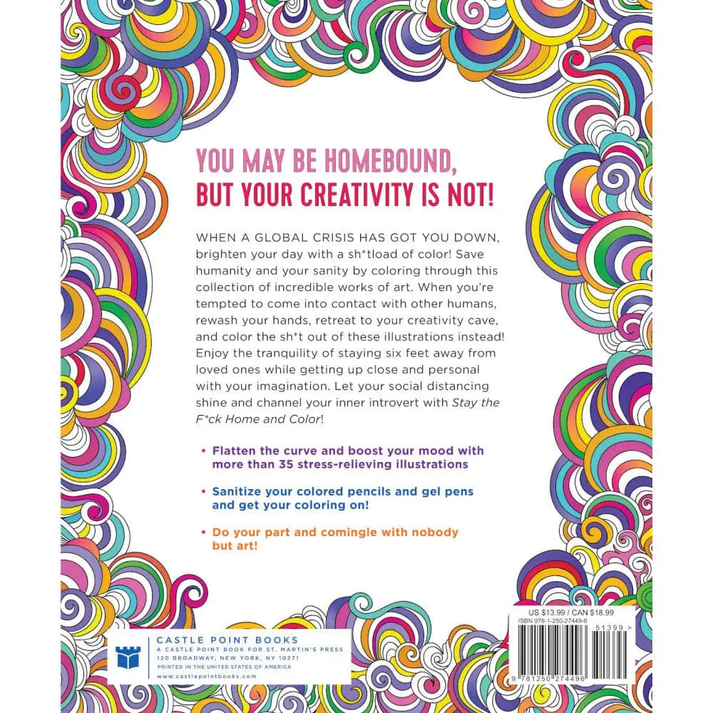Stay the F*ck Home and Color Coloring Book - Rolik®