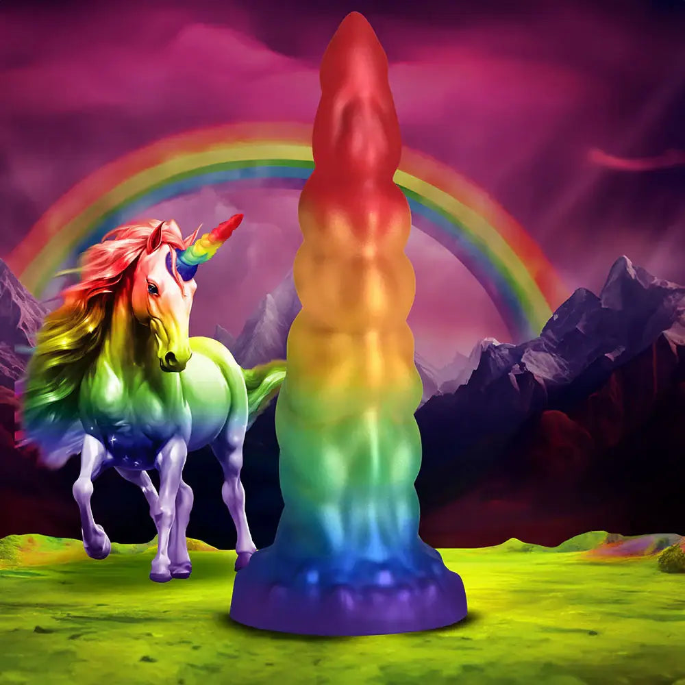 XR Brands® Magic Rider Unicorn Silicone Dildo Rolik®