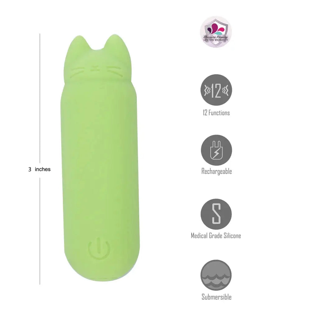 Maia Toys ALLIE Vibelite Mini Rabbit Vibrator – 12 Functions Rechargeable & Waterproof Lime