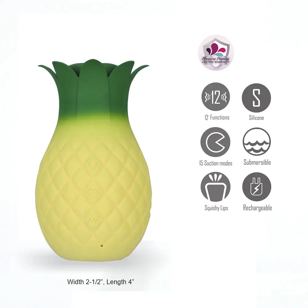 Maia Toys ALOHA Pineapple Suction & Vibration Toy