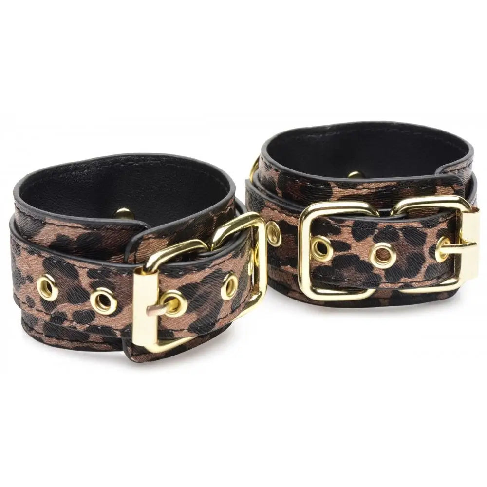 Master Series® 7 - Piece Leopard Print Bondage Set - Restraints