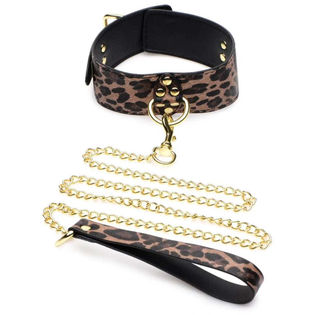 Master Series® 7 - Piece Leopard Print Bondage Set - Restraints