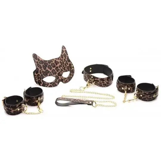 Master Series® 7 - Piece Leopard Print Bondage Set - Rolik®