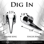 XR Brands® Master Series® Clawed 5-Piece Sensation Play Ring Set - Rolik®