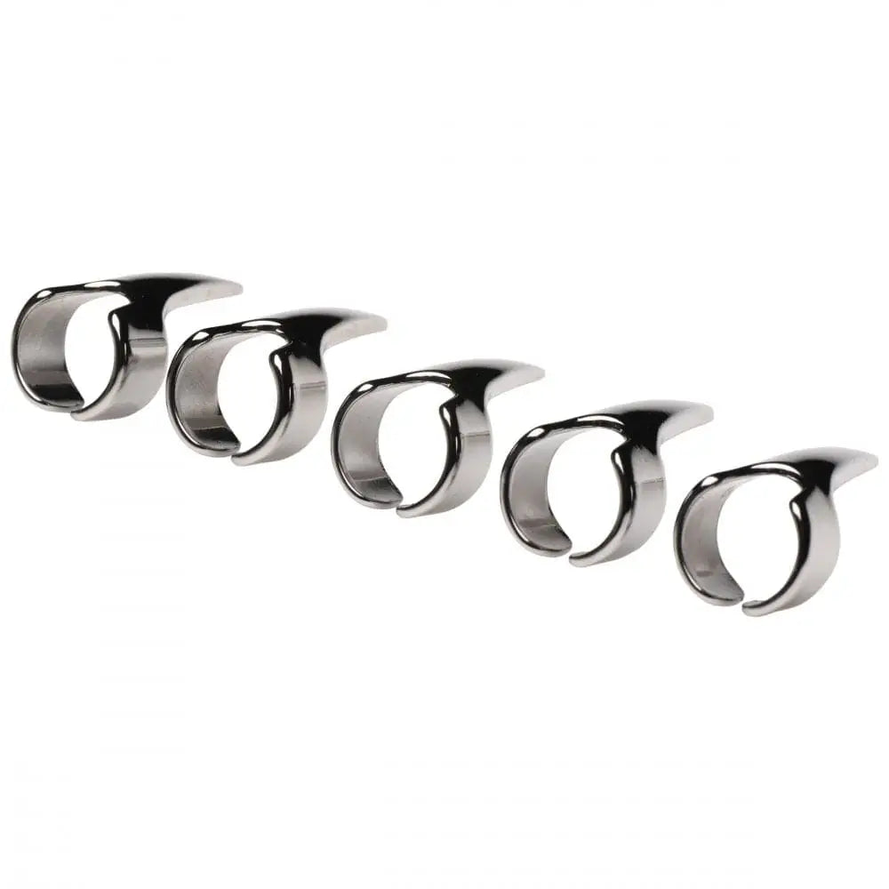 XR Brands® Master Series® Clawed 5-Piece Sensation Play Ring Set - Rolik®