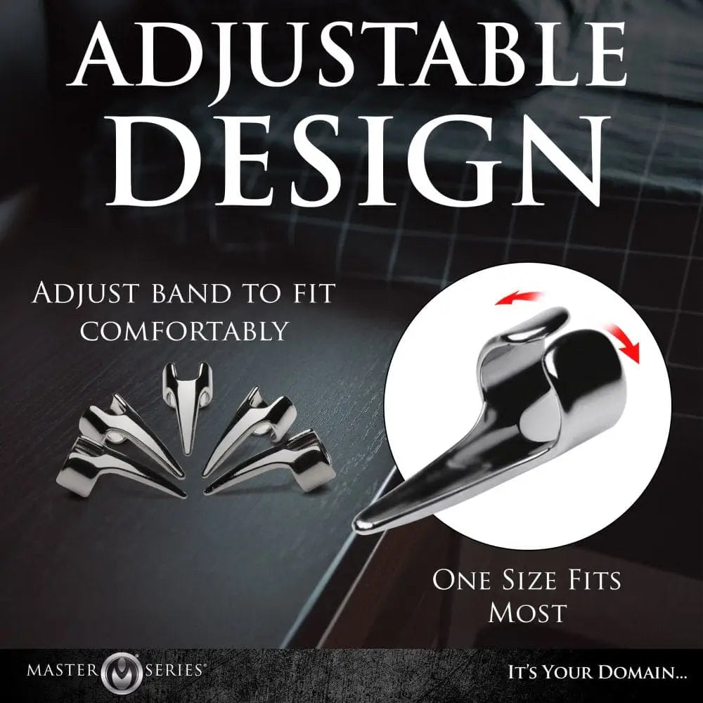 XR Brands® Master Series® Clawed 5-Piece Sensation Play Ring Set - Rolik®