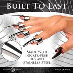 XR Brands® Master Series® Clawed 5-Piece Sensation Play Ring Set - Rolik®