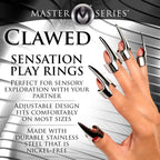 XR Brands® Master Series® Clawed 5-Piece Sensation Play Ring Set - Rolik®
