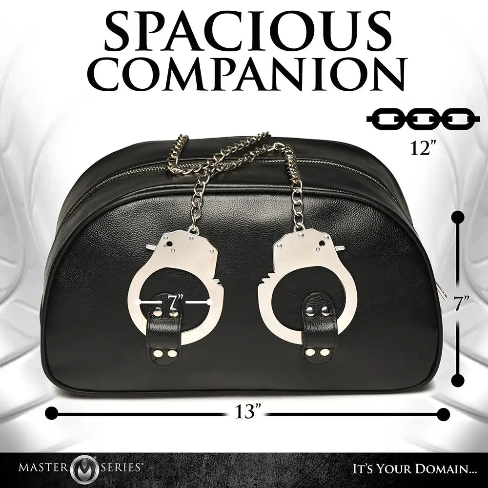 Master Series® Cuffed and Loaded Travel Bag with Handcuff Handles - Storage