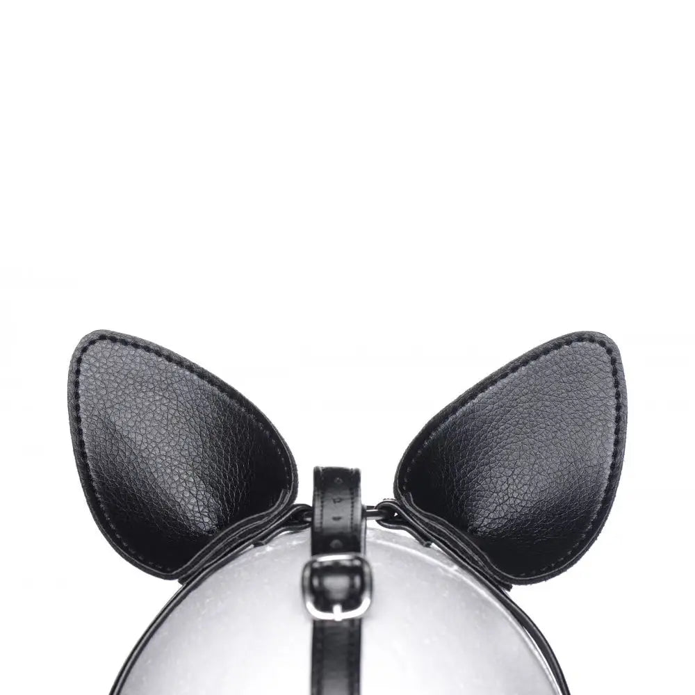 Master Series® Dark Horse Pony Head Harness With Silicone Bit - Black - Gags