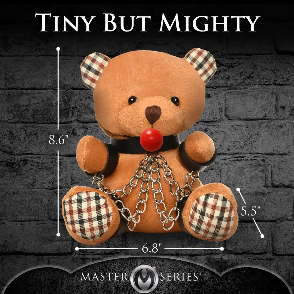 Master Series® Gagged Bondage Teddy Bear - Rolik®