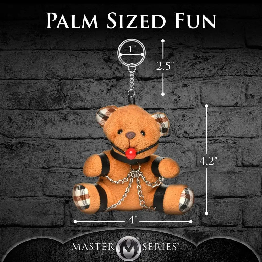 Master Series® Gagged Teddy Bear Keychain - Rolik®