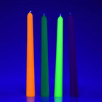 XR Brands® Master Series® Glow Wax UV Blacklight Reactive Drip Candles 4-Pack - Rolik®