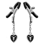 Master Series® Heart Padlock Nipple Clamps - Rolik®