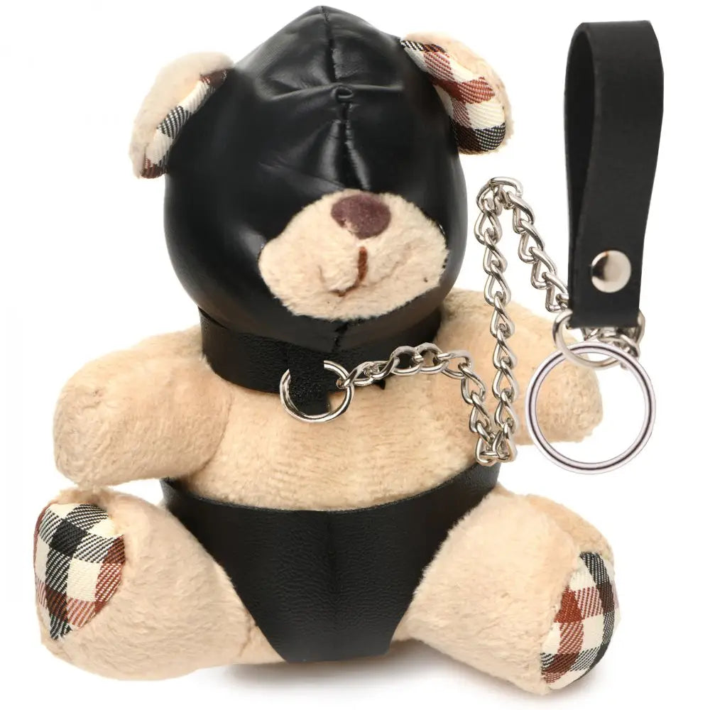 Master Series® Hooded Teddy Bear Keychain - Tan - Plush