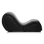 Master Series® Kinky Couch Sex Chaise Lounge with Love Pillows - Black - Furniture