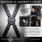 Master Series® Masters Wall - Mounted St. Andrew’s Cross - Black - Furniture