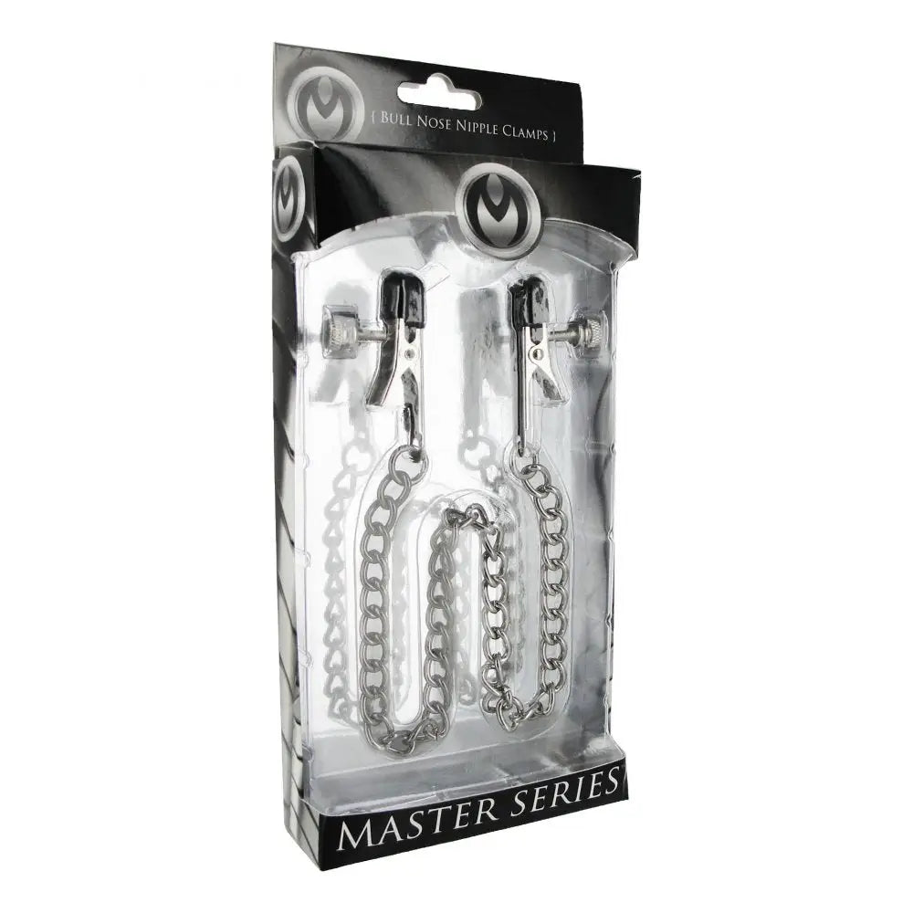 Master Series® Ox Bull Nose Nipple Clamps - Silver