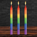 XR Brands® Master Series® Pride Rainbow Drip Candles 3-Pack - Rolik®