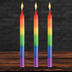 XR Brands® Master Series® Pride Rainbow Drip Candles 3-Pack - Rolik®