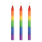XR Brands® Master Series® Pride Rainbow Drip Candles 3-Pack - Rolik®
