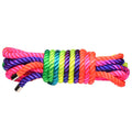 XR Brands® Master Series® Rainbow Nylon Bondage Rope 16 feet - Rolik®