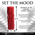 Master Series® Thorn Drip Candle - Red