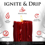 Master Series® Thorn Drip Candle - Red