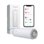 White Max 2 Bluetooth App-Controlled Vibrating & Suction Masturbator