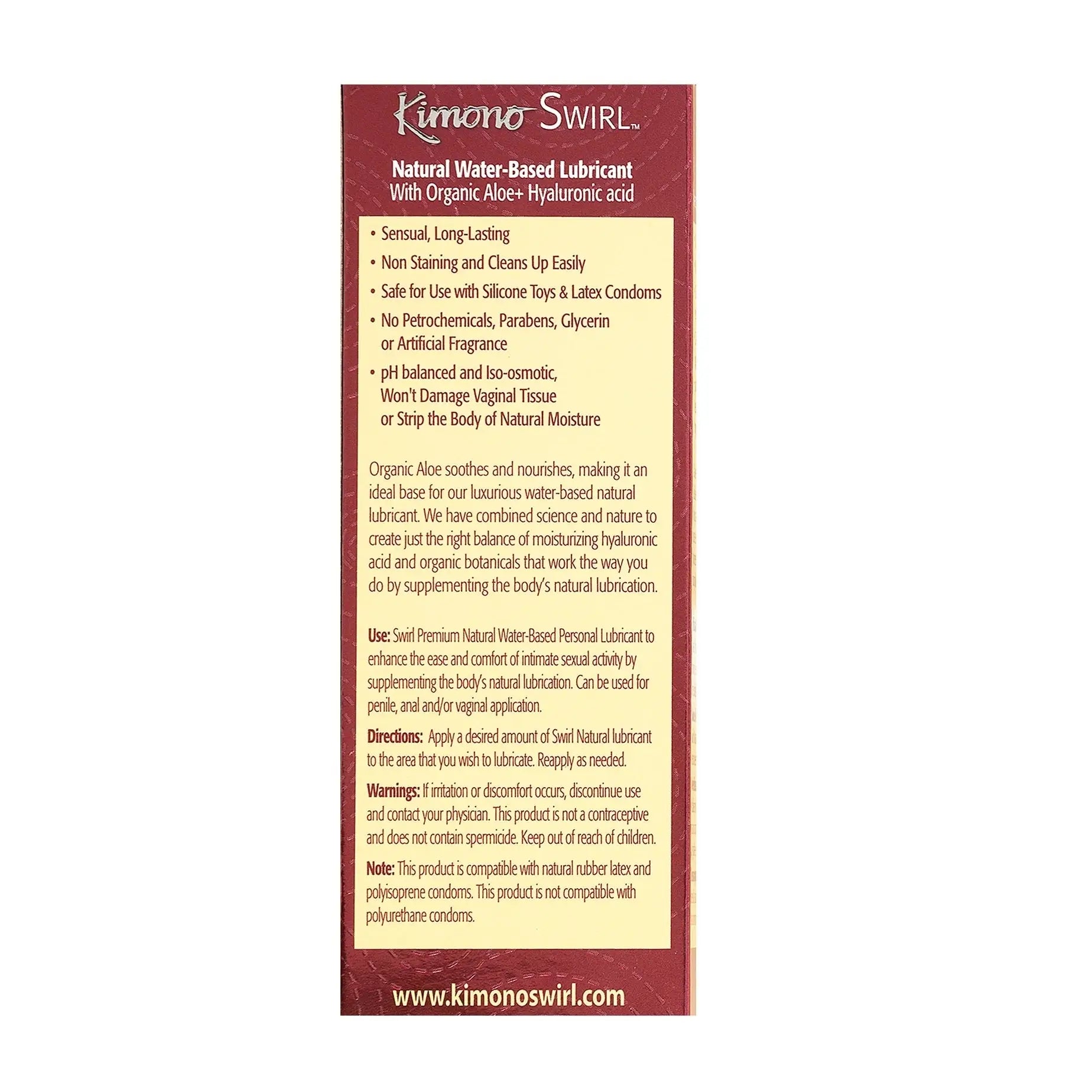 3.4 fl. oz. Kimono® Swirl™ Natural Lubricant